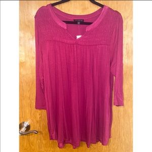 Pink/purple soft long sleeve top. Lane Bryant 1x